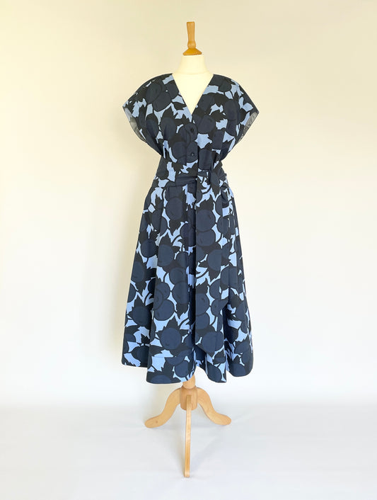 Rosia Blue "Cherries" Print Dress