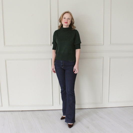 Short Sleeve Turtleneck Jumper