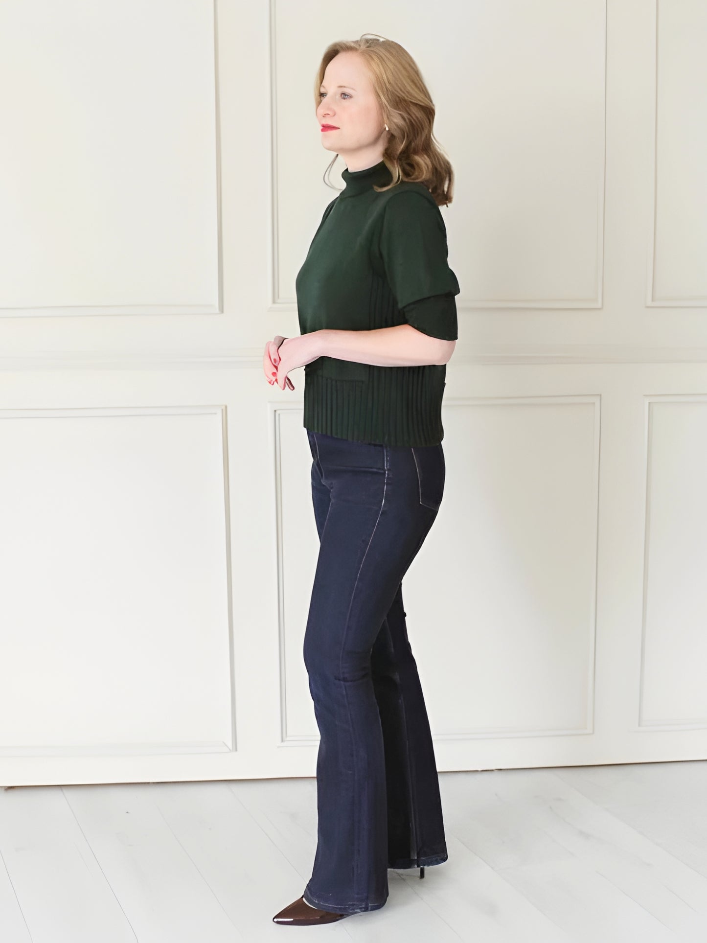 Short Sleeve Turtleneck Jumper