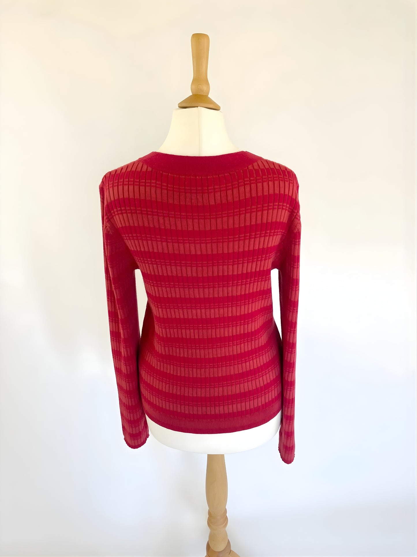 V-Neck Striped Jumper