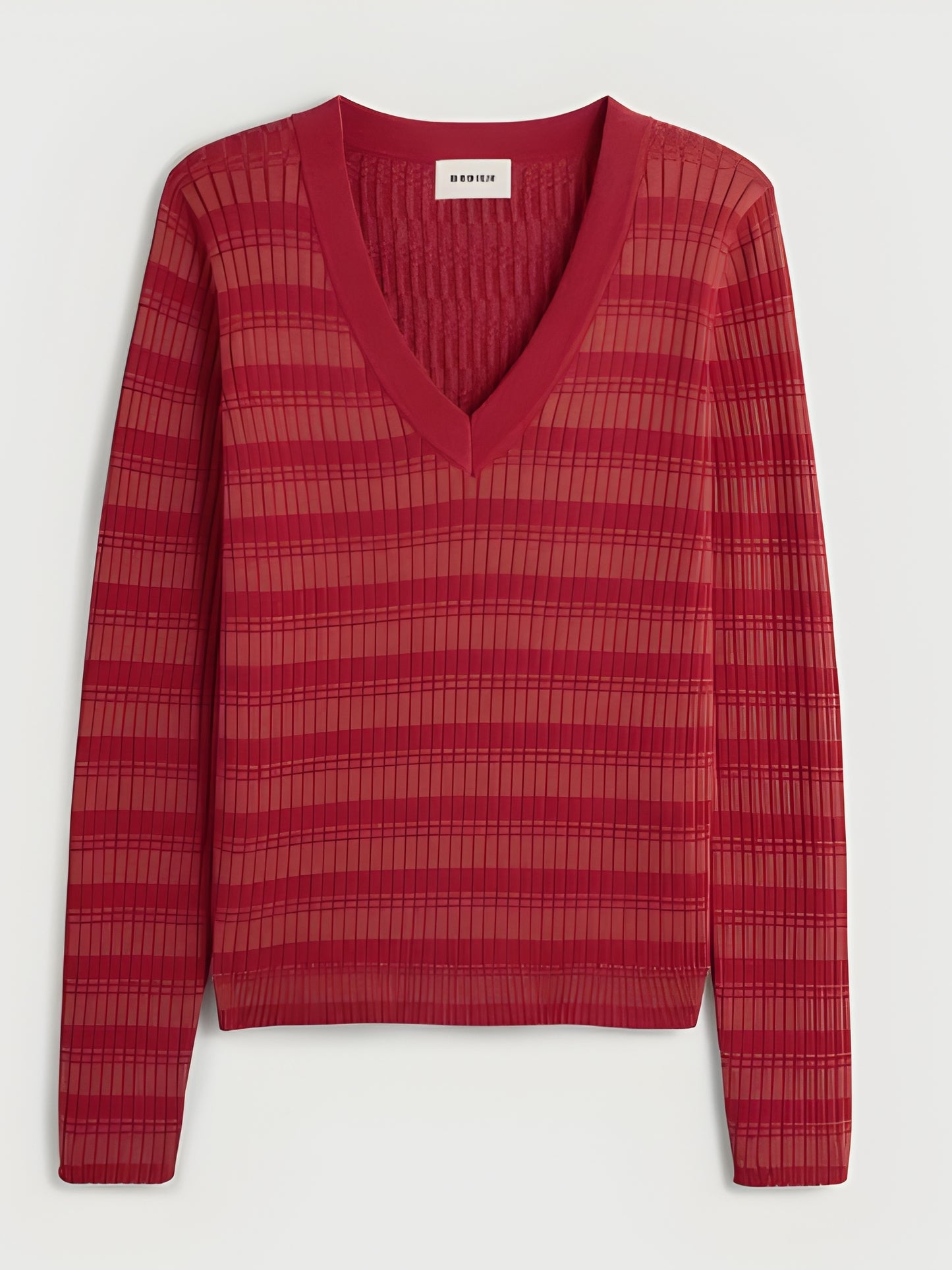 V-Neck Striped Jumper